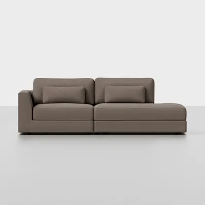 Mocha / 2 Seat Right Arm Island
