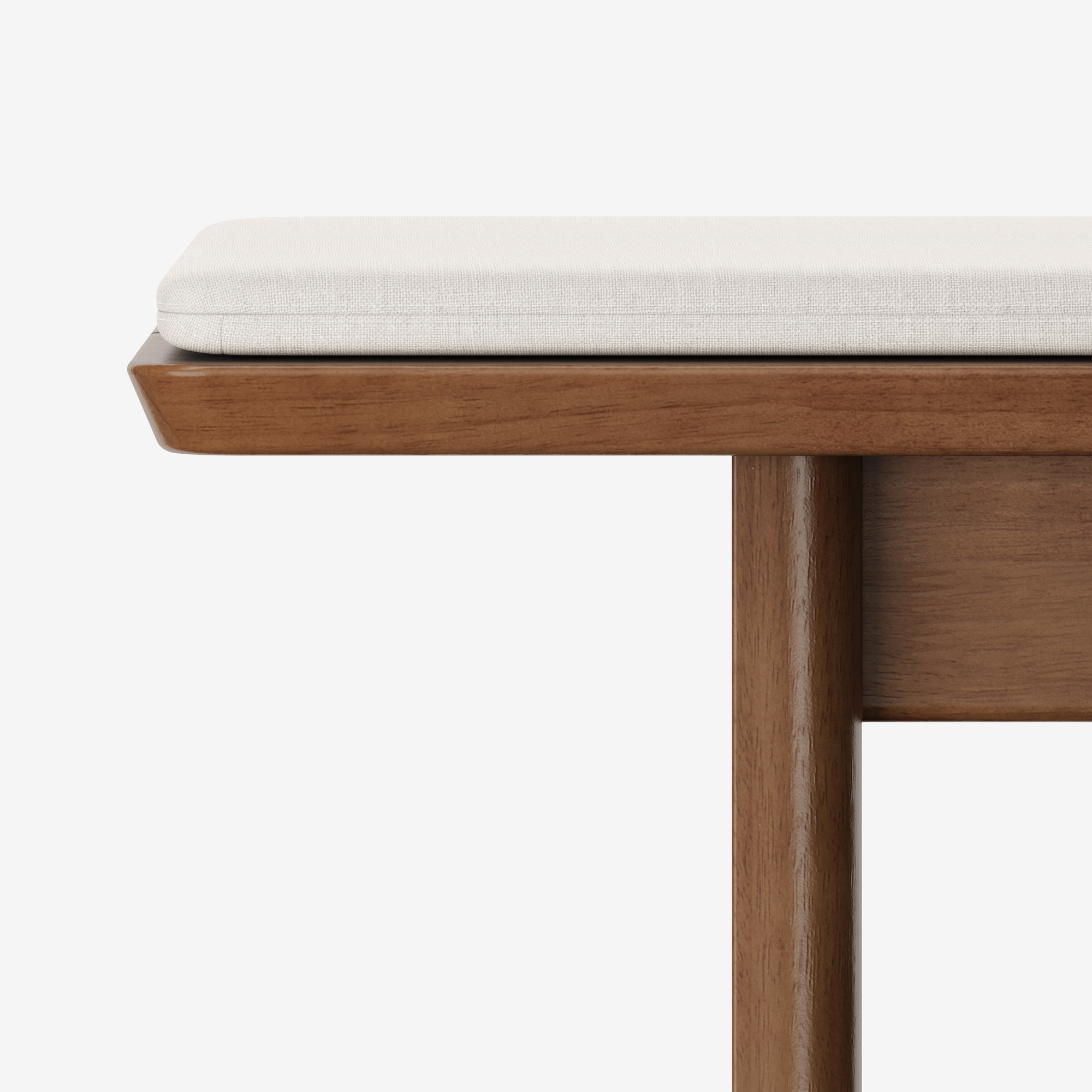 60" / Alabaster / Walnut