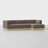 Essential Chaise Sectional - Right Arm Chaise / Mocha / Natural - 1