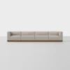 Essential Modular Sofa - 4 Seat / Natural / Walnut - 1