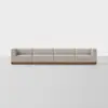 Essential Modular Sofa - 4 Seat / Natural / Walnut - 1