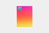 A rectangular puzzle box with a smooth pink-to-yellow gradient design. A teal label in the top left corner reads Gradient Puzzle. The background is plain and light gray.