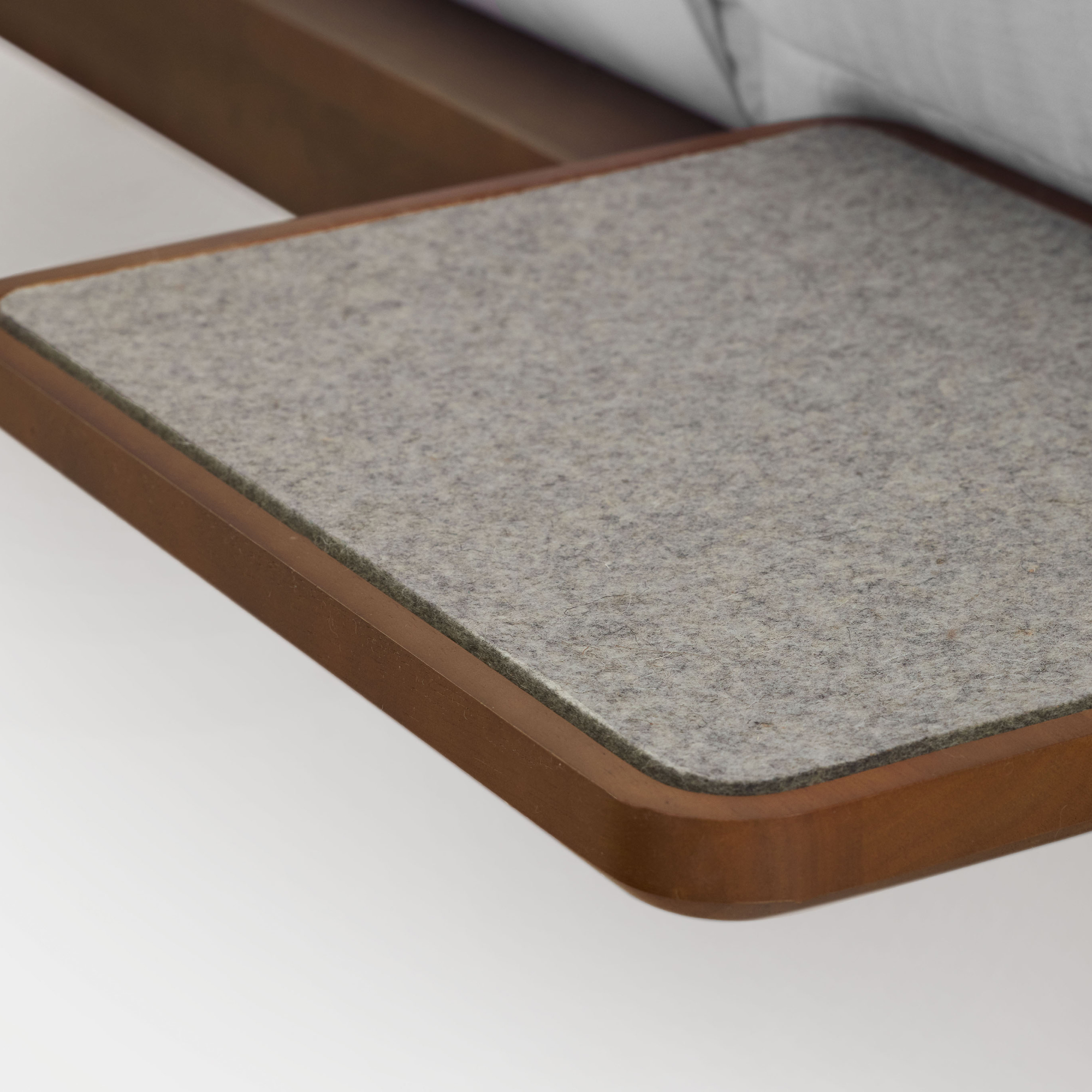 Floating Side Table / Heathered Grey / Individual
