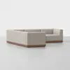 Essential Corner Sectional - Natural / Walnut - 2