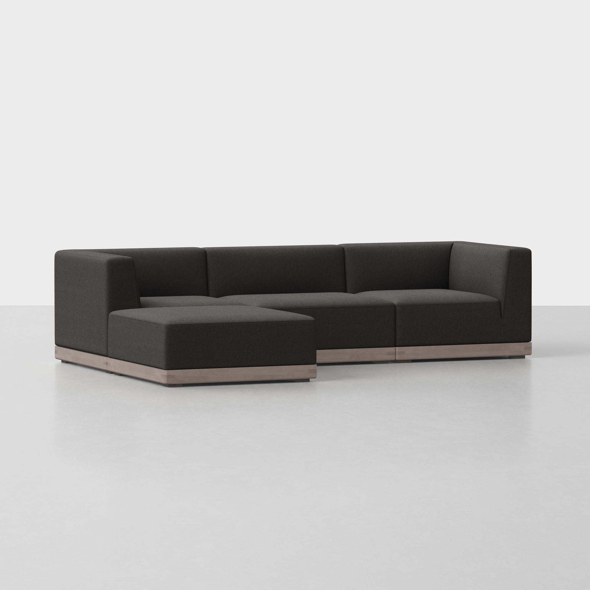 Carbon / Grey / 3 Seat + Ottoman