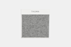 A square swatch of light gray fabric with zigzag-cut edges, displayed on a plain white background.