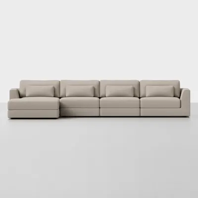 Natural / 4 Seat + Ottoman