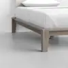 Classic Bed (Twin / Grey / Alabaster) - Foot Detail