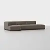 Essential Island Chaise Sectional - Left Arm Chaise / Mocha / Espresso - 2