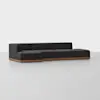 Essential Island Chaise Sectional - Left Arm Chaise / Carbon / Walnut - 2