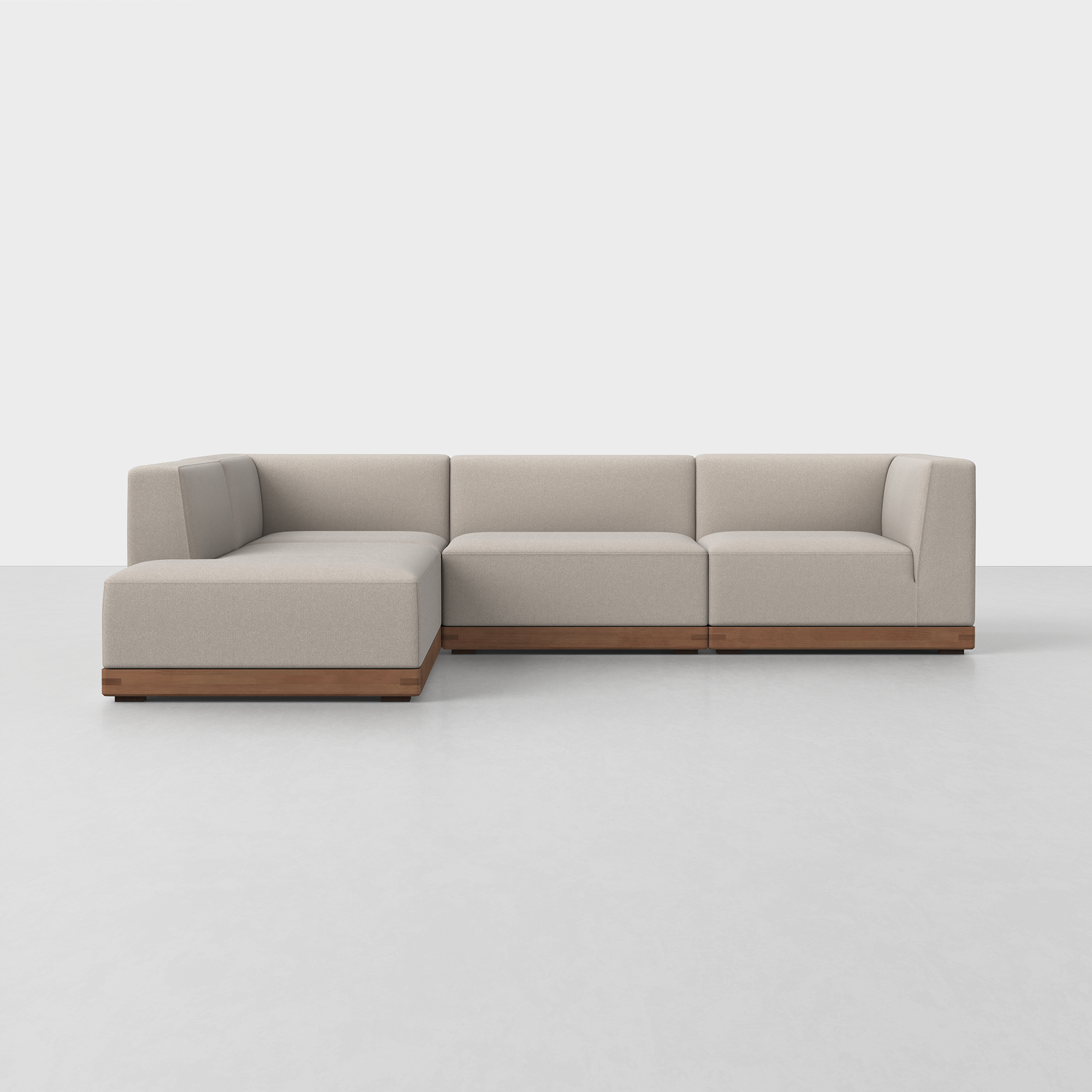 Natural / Walnut / Left Arm Island