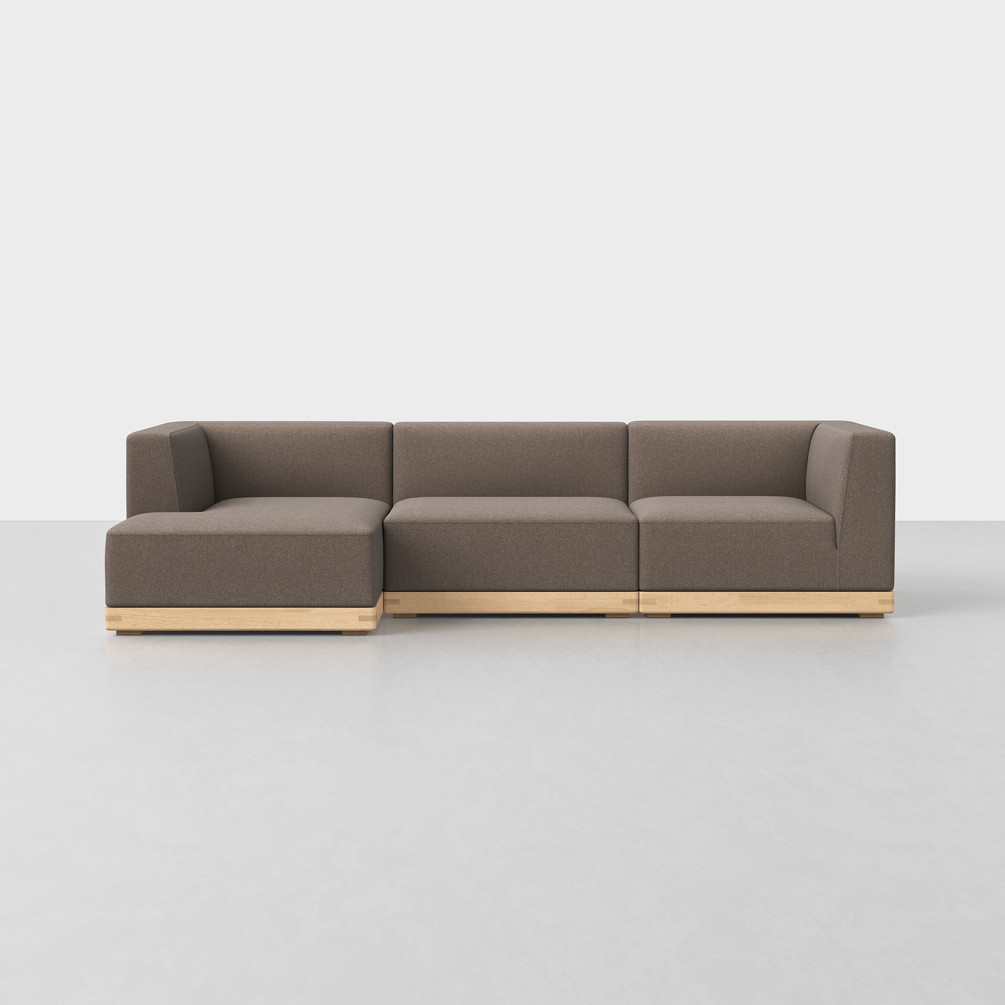 Mocha / Natural / Left Arm Chaise
