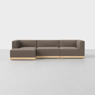 Mocha / Natural / Left Arm Chaise
