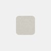 A square, light gray felt pad with rounded corners is centered on a plain white background.