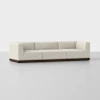 Essential Modular Sofa - 3 Seat / Ivory / Espresso - 1