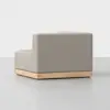 Essential Sectional Module (Corner / Natural / Natural) - Back Angled