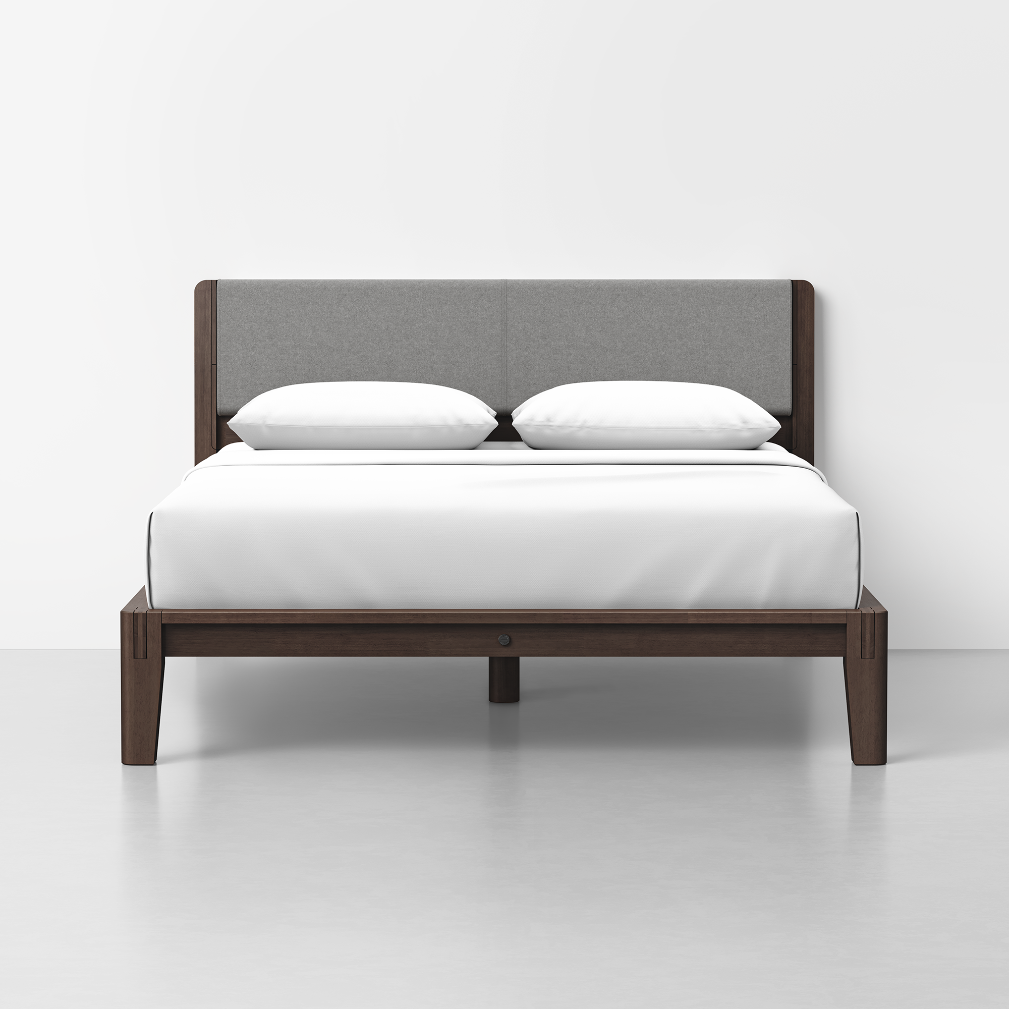 Queen / Heathered Grey / Espresso