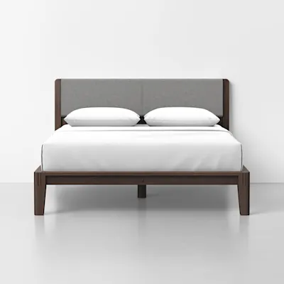 Queen / Heathered Grey / Espresso