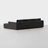 Signature Chaise Sectional (Right Arm Chaise / Carbon) - Back Angled