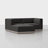 Essential Modular Sofa - 2 Seat + Ottoman / Carbon / Grey - 1