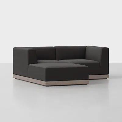 Carbon / Grey / 2 Seat + Ottoman