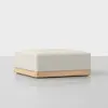 Essential Sectional Module (Ottoman / Ivory / Natural) - Back Angled