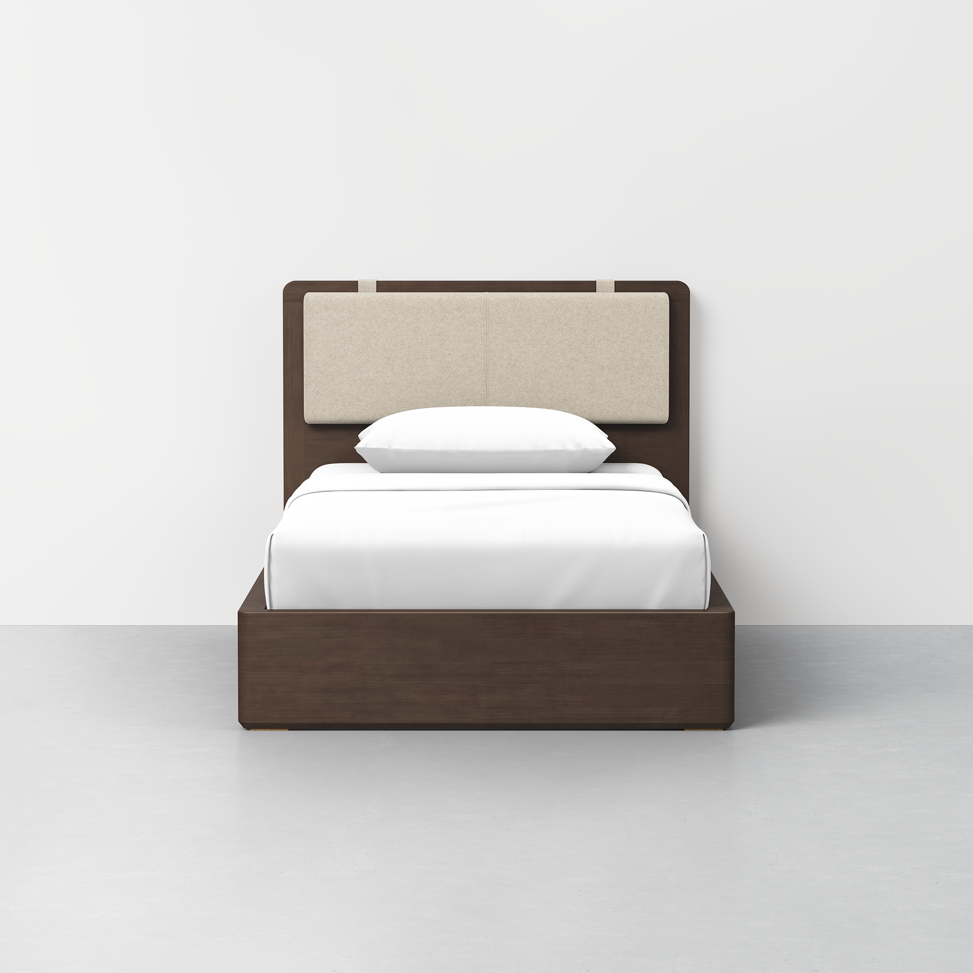 Twin / Heathered Oatmeal / Espresso