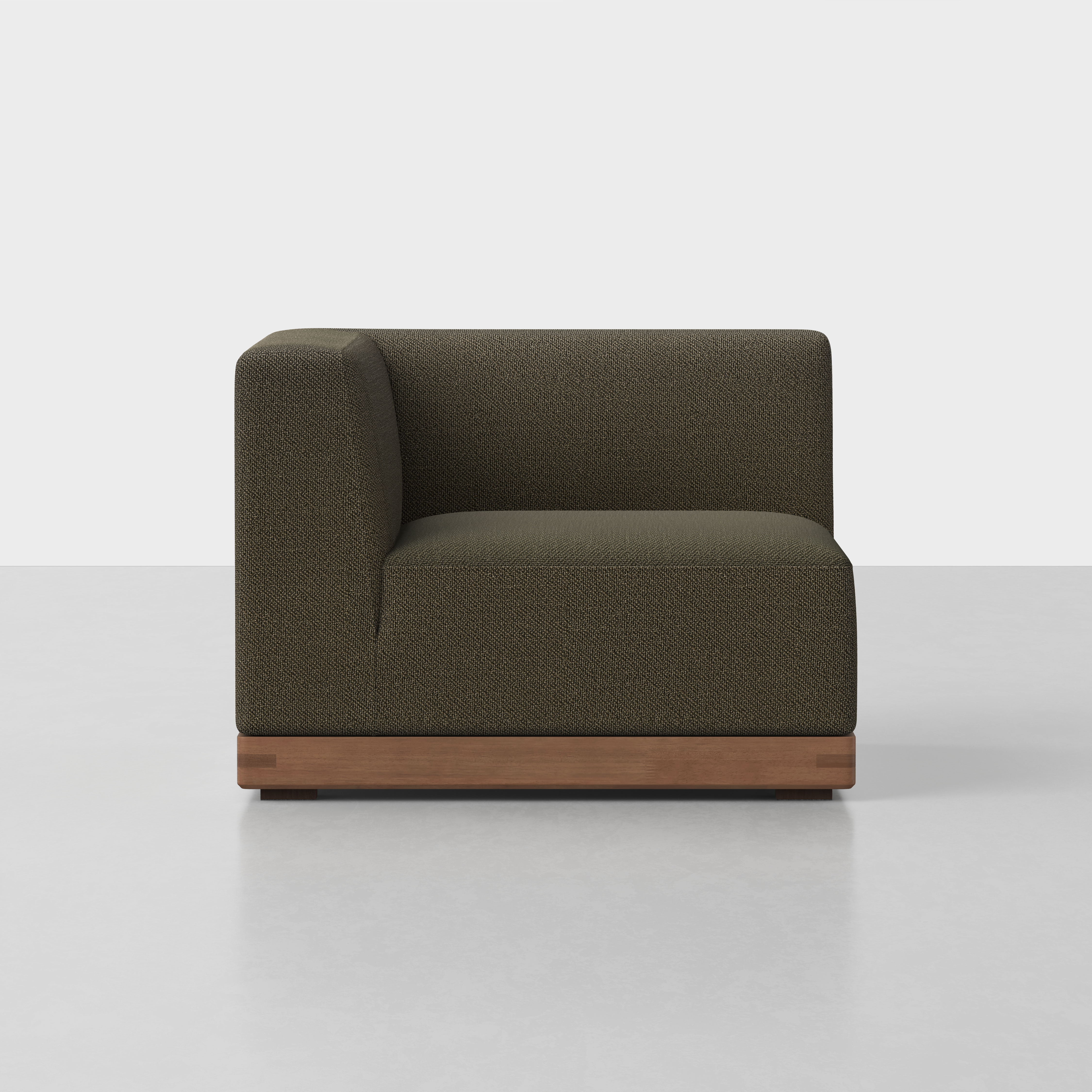 Dark Olive / Walnut / Corner