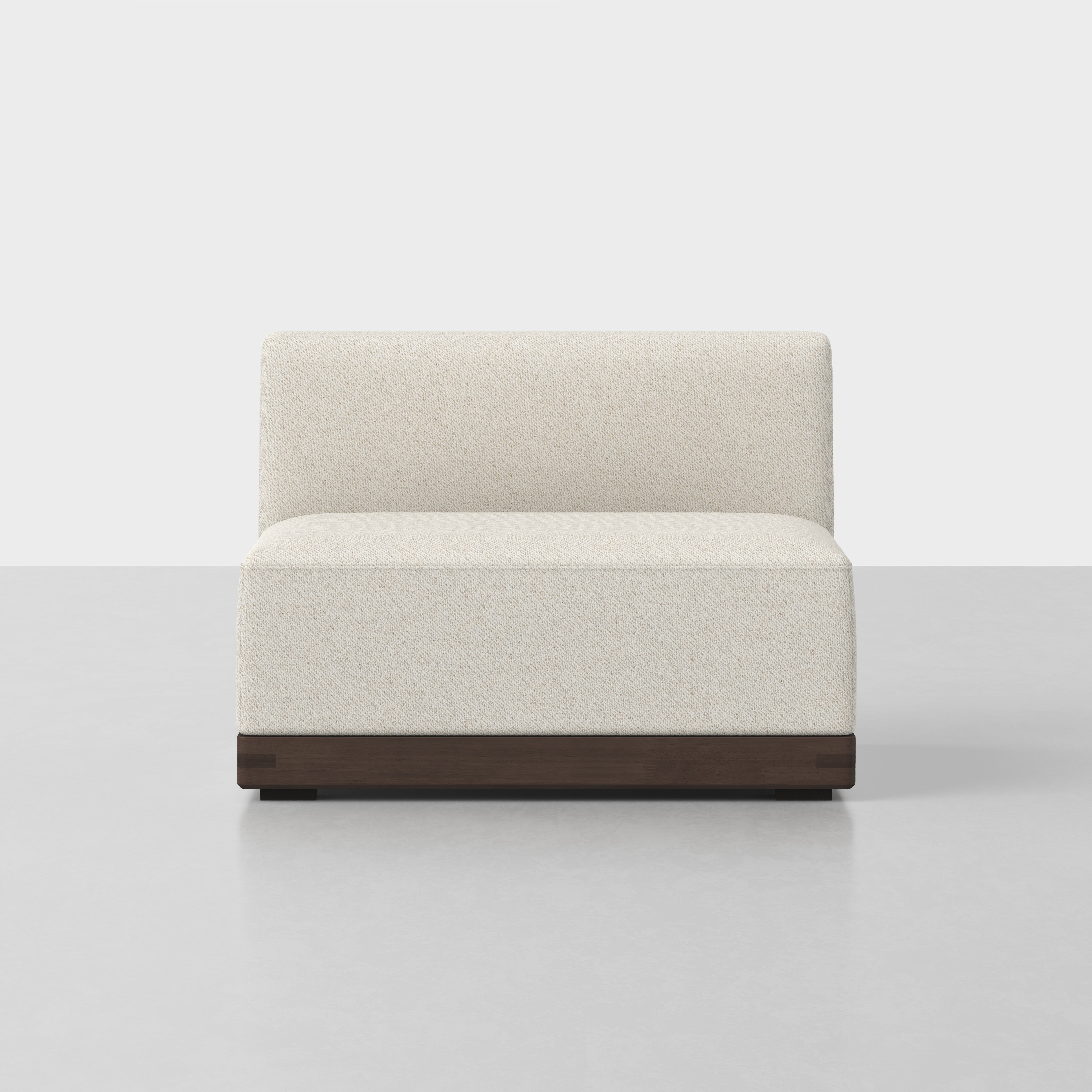 Ivory / Espresso / Armless