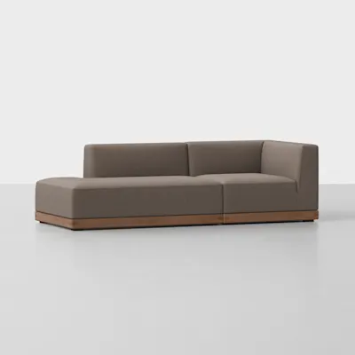 Mocha / Walnut / 2 Seat Left Arm Island