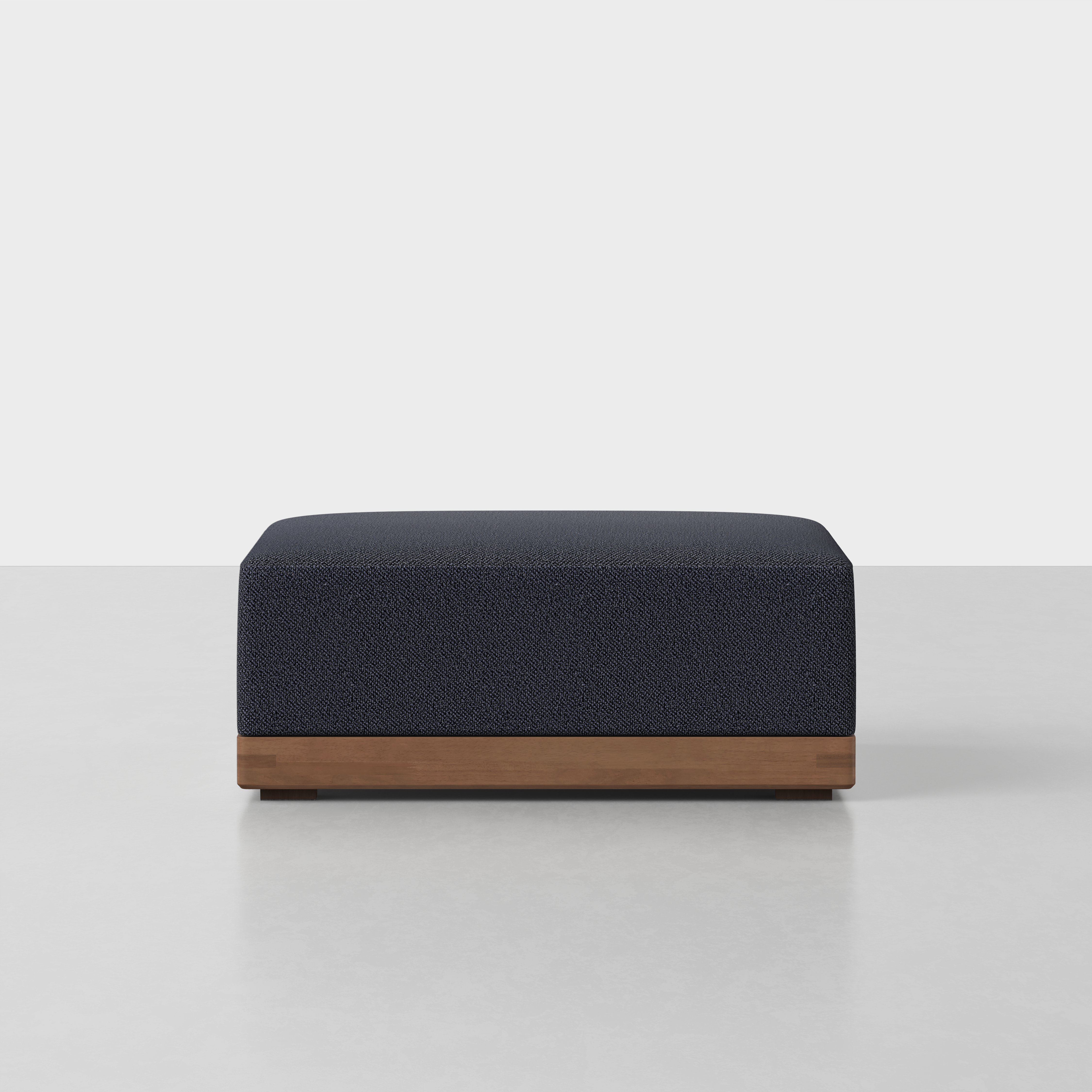 Dark Navy / Walnut / Ottoman