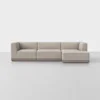 Essential Chaise Sectional - Right Arm Chaise / Natural / Grey - 1