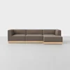 Essential Chaise Sectional - Right Arm Chaise / Mocha / Natural - 1