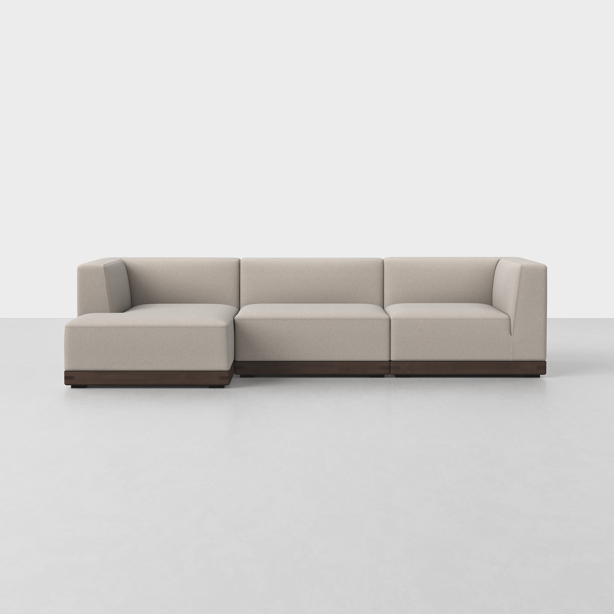 Natural / Espresso / Left Arm Chaise