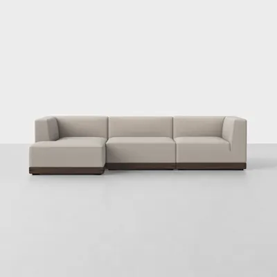 Natural / Espresso / Left Arm Chaise