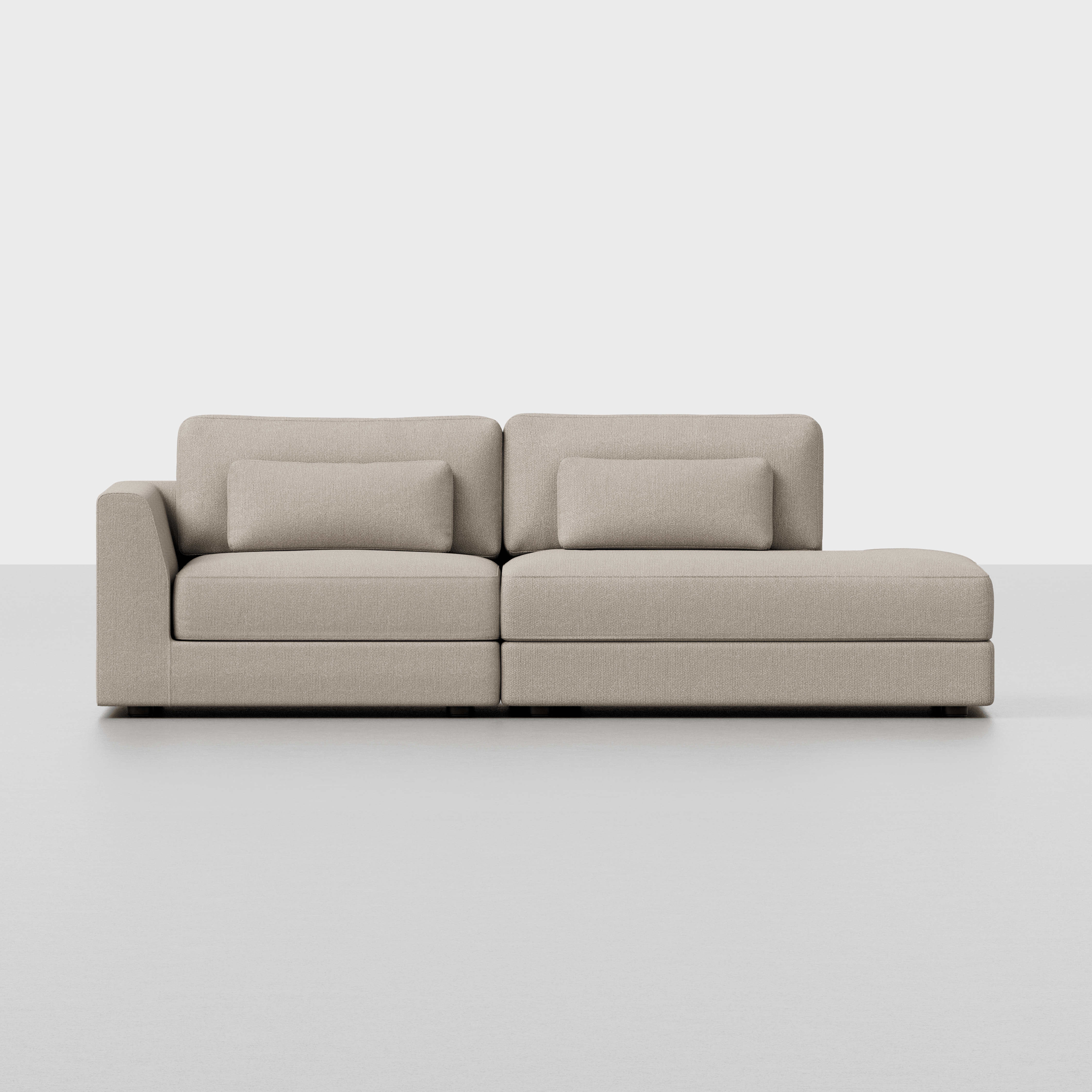 Natural / 2 Seat Right Arm Island