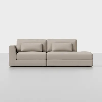 Natural / 2 Seat Right Arm Island