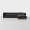 Essential L Island Sectional - Right Arm Island / Carbon / Espresso - 1