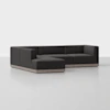 Essential L Island Sectional - Left Arm Island / Carbon / Grey - 1