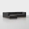 Essential L Island Sectional - Left Arm Island / Carbon / Grey - 2