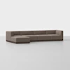 Essential Modular Sofa - 4 Seat + Ottoman / Mocha / Espresso - 1