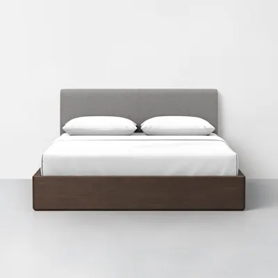 Queen / Heathered Grey / Espresso