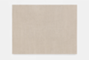 A large, square, light beige canvas with a smooth, uniform texture is displayed against a plain white background. The artwork appears minimalist, with no visible patterns or details.