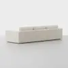 Signature Storage Sectional (3 Seat / Ivory) - Back Angled