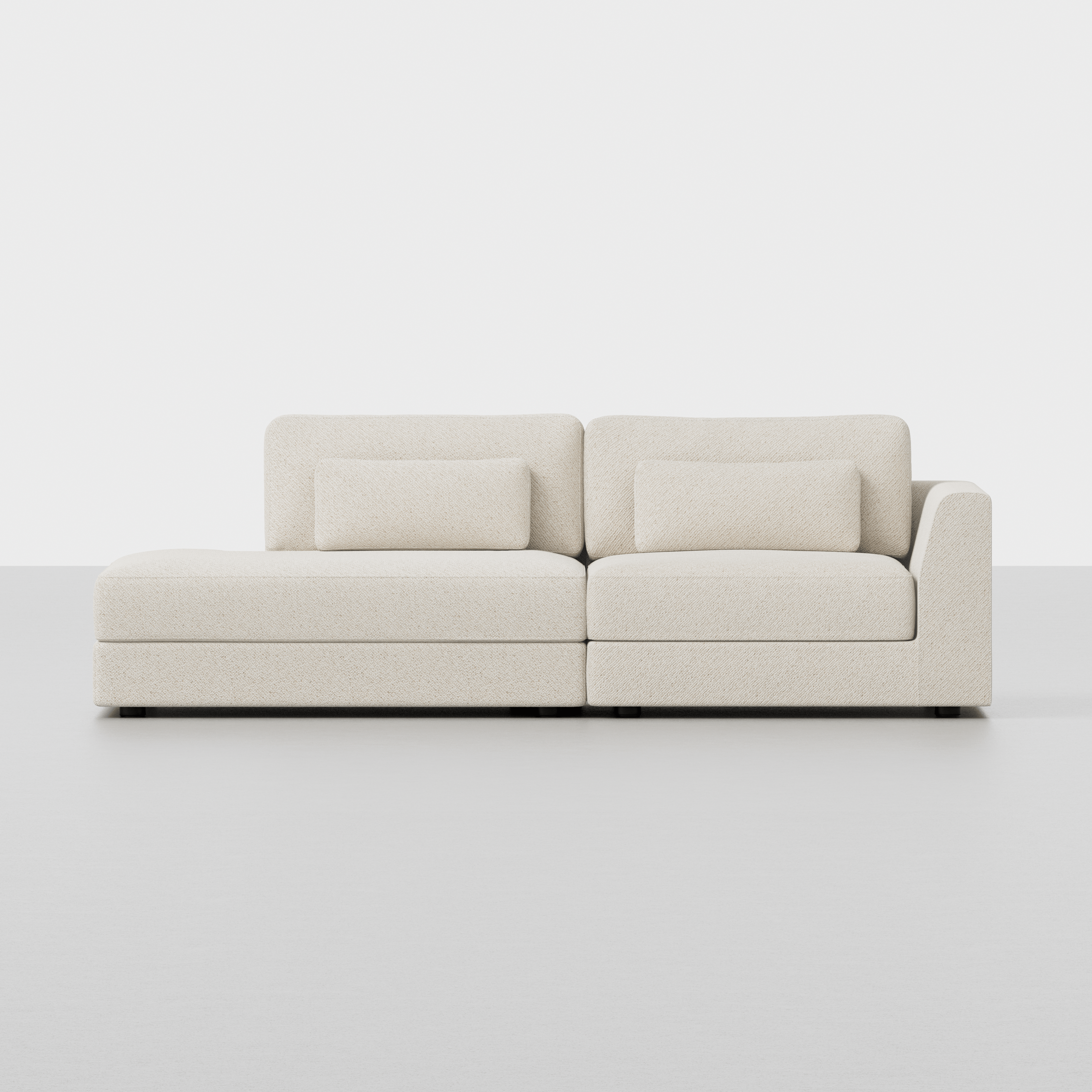 Ivory / 2 Seat Left Arm Island