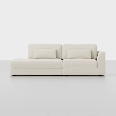 Ivory / 2 Seat Left Arm Island