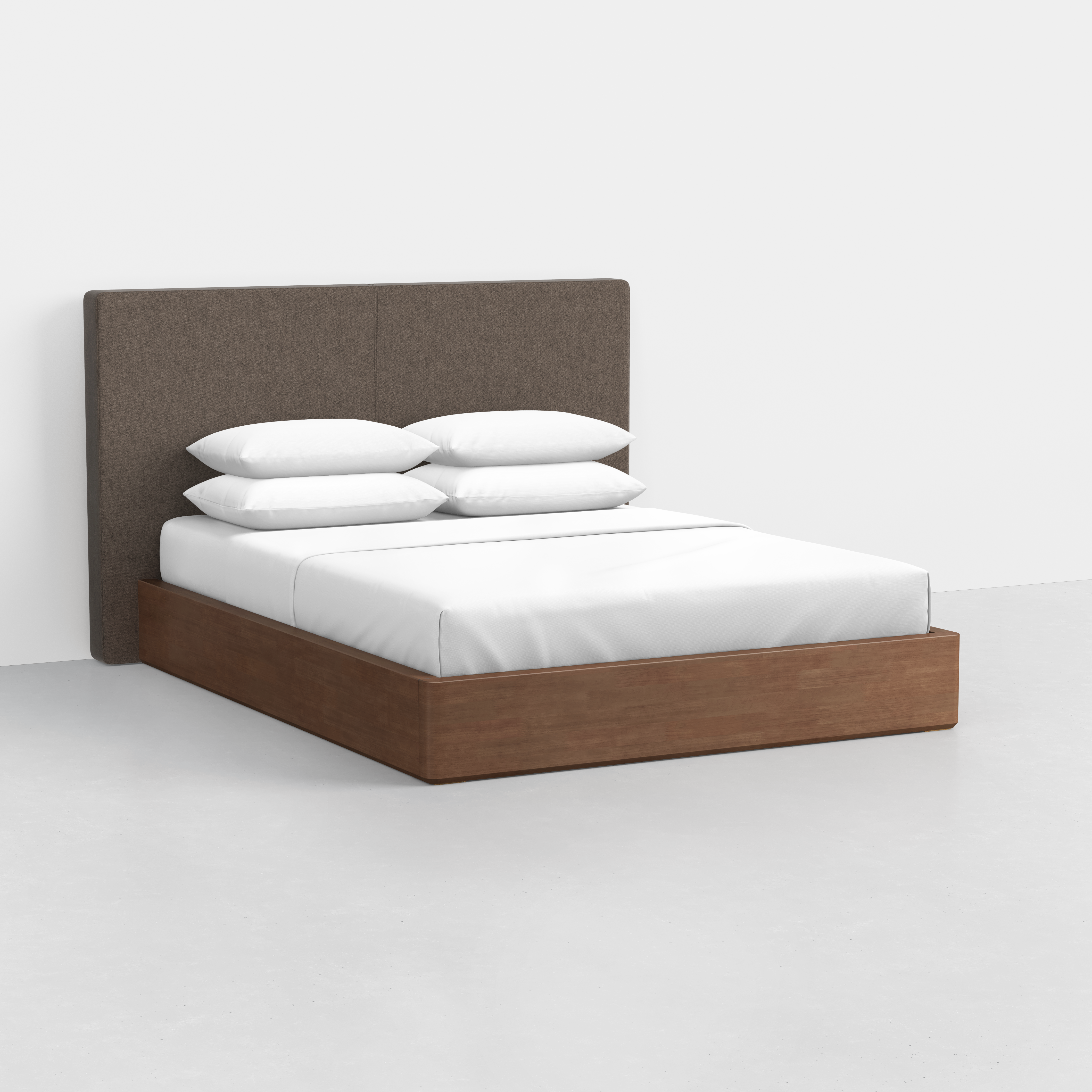 King / Heathered Mocha / Walnut