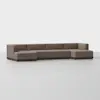 Essential U Chaise Sectional - Mocha / Espresso - 2