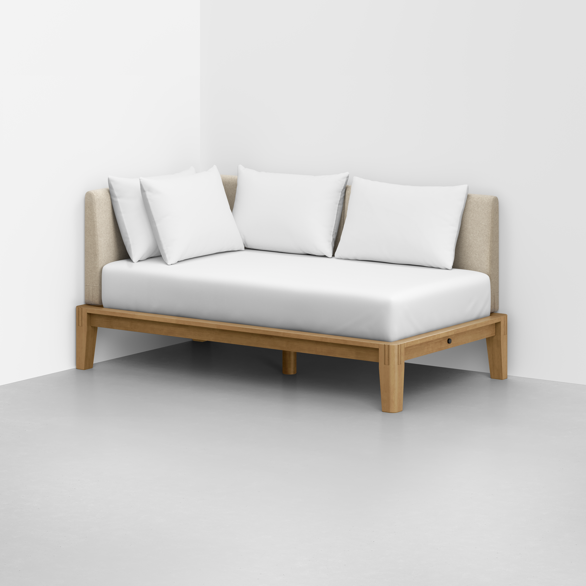 Heathered Oatmeal / Oak