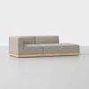 Essential Island Sofa - 2 Piece Right Arm Island / Natural / Natural - 1